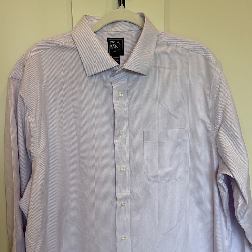 Jos. A. Bank Light Lavender Dress Shirt with Chest Pocket